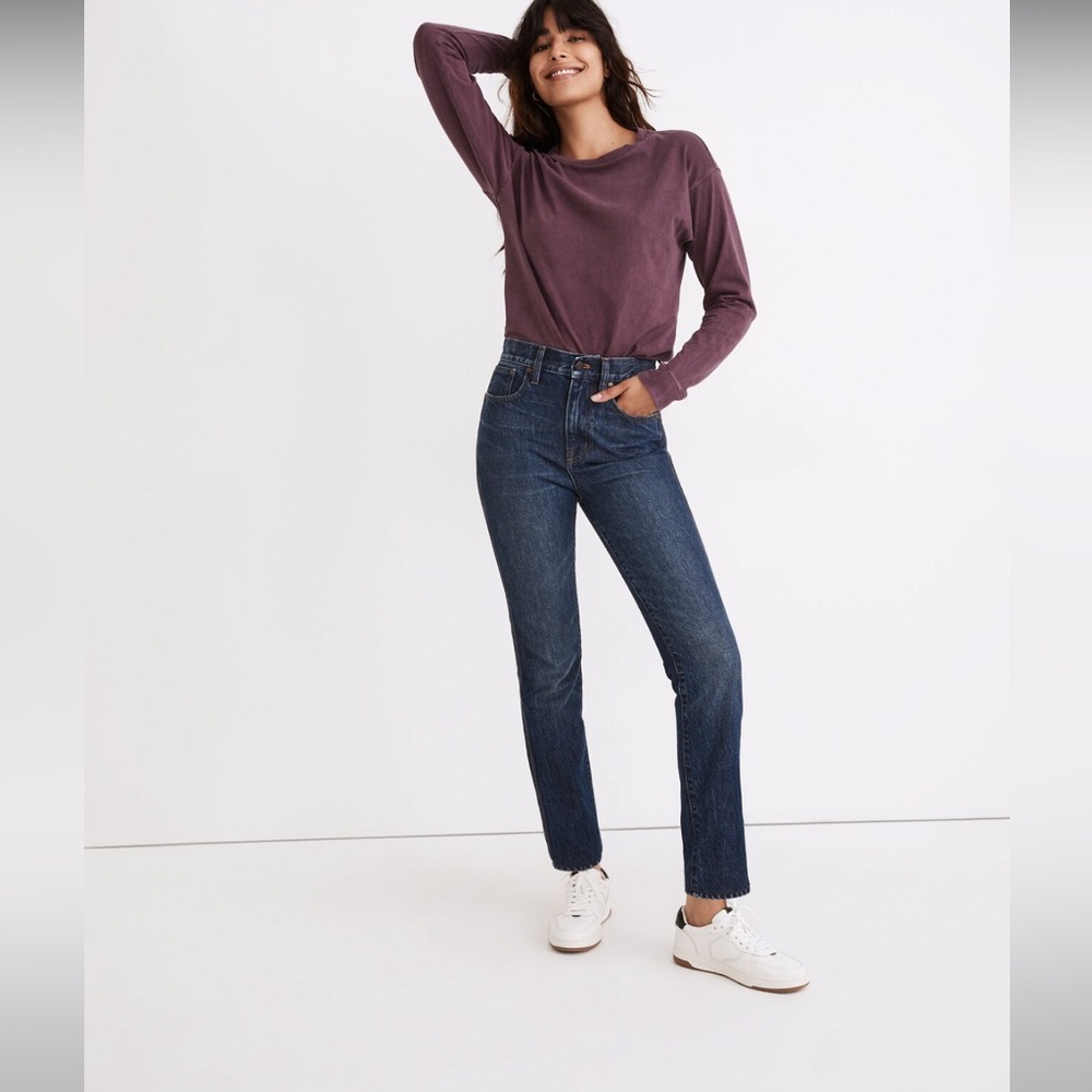 Madewell Perfect Vintage Jean Diversey Wash Retro Stitched Edition 28 EUC O0668